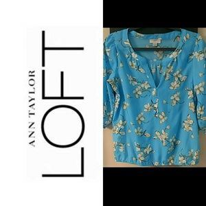 LOFT top w/ Floral Print